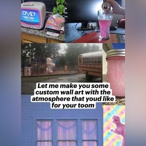custom 2000s wall art for your room made by me :)